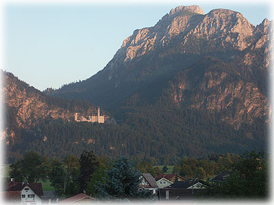 Schloss Neuschwanstein von einer unserer Wohnungen aus